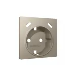 Лицевая панель для электрической розетки с заземлением со шторками 2USB C+C Ambrella Volt ALFA AP3705