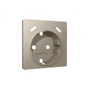 Лицевая панель для электрической розетки с заземлением со шторками 2USB C+C Ambrella Volt ALFA AP3705