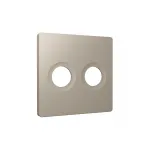 Лицевая панель (Серо-бежевый матовый) для TV двойной розетки Ambrella Volt ALFA AP3733 от ImperiumLoft