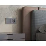 Лицевая панель (Сталь матовый) для электрической розетки с заземлением со шторками 2USB C+C Ambrella Volt ALFA AP5105 от ImperiumLoft