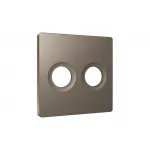 Лицевая панель (Темная бронза матовый) для TV двойной розетки Ambrella Volt ALFA AP6433 от ImperiumLoft