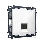 Комплект механизма компьютерной розетки RJ-45 (8P8C) CAT6A экранированной с автоматической защитной шторкой Ambrella Volt MA MA112005