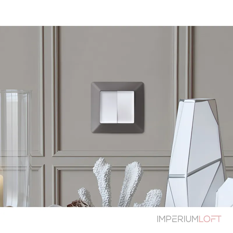 Комплект механизма 2-клавишного перекрестного выключателя 10A-250V Ambrella Volt MA MA123030