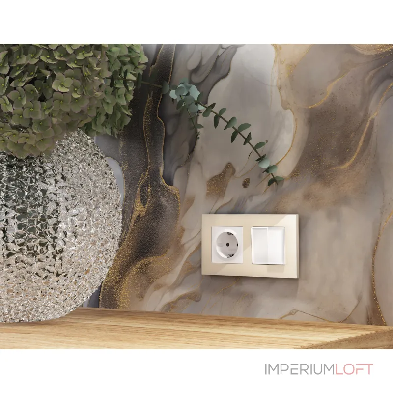 Комплект механизма 2-клавишного перекрестного выключателя 10A-250V Ambrella Volt MA MA123030