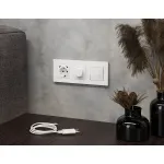 Комплект механизма терморегулятора с датчиком для теплого пола с подсветкой Ambrella Volt MA MA125710 от ImperiumLoft