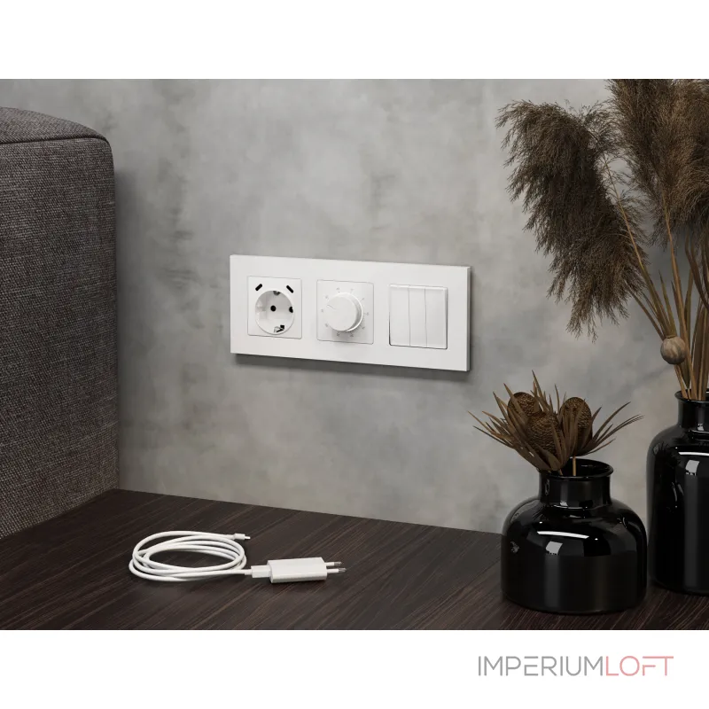 Комплект механизма электрической розетки Ambrella Volt MA MA130510 от ImperiumLoft