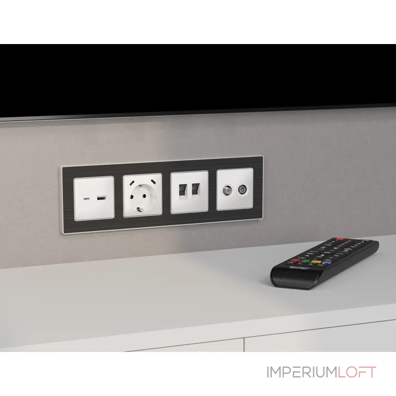 Комплект механизма компьютерной двойной розетки RJ-45 (8P8C) CAT6 с автоматической защитной шторкой Ambrella Volt MA MA132110 Комплект механизма компьютерной двойной розетки RJ-45 (8P8C) CAT6 с автоматической защитной шторкой Ambrella Volt MA MA132110