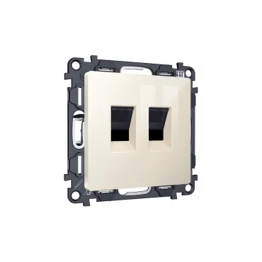 Комплект механизма компьютерной двойной розетки Ambrella Volt MA MA312110 Комплект механизма компьютерной двойной розетки Ambrella Volt MA MA312110