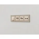 Комплект механизма розетки компьютерной + TV оконечной RJ-45 (8P8C) CAT6/50-870 MHz 1dB Ambrella Volt MA MA312510