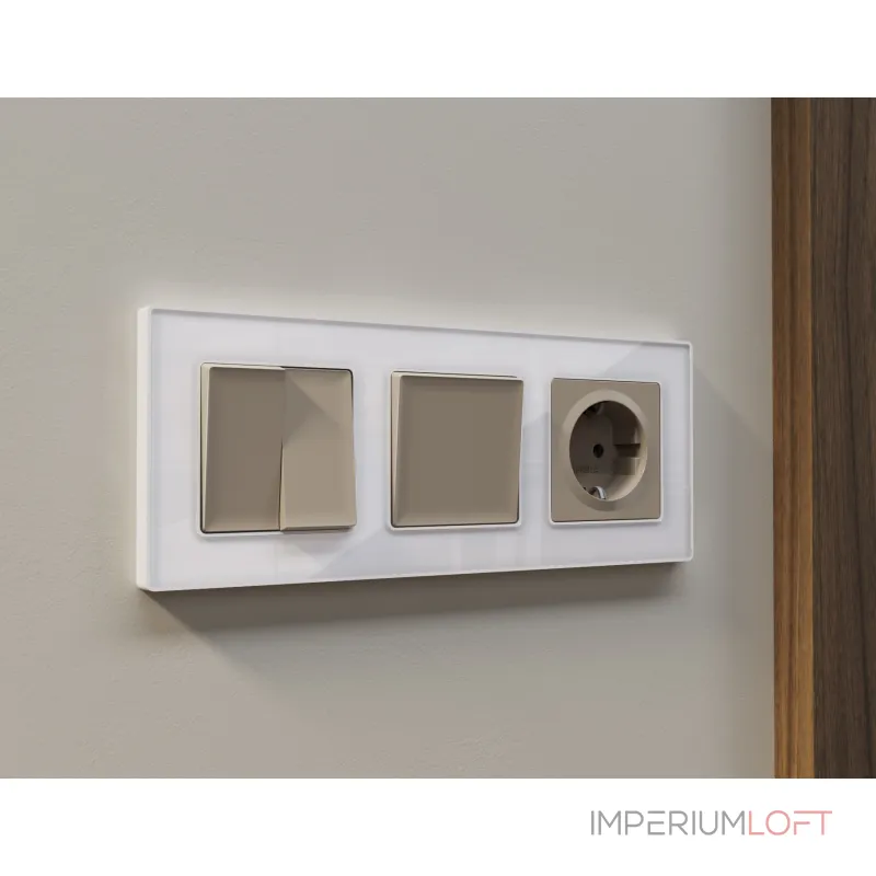 Комплект механизма 2-клавишного перекрестного выключателя 10A-250V Ambrella Volt MA MA363030