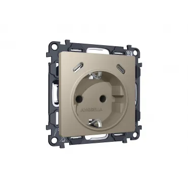 Комплект механизма электрической розетки 2USB С+C 20W (быстрая зарядка) с/з на винтовых зажимах 16A-250V Ambrella Volt MA MA370510 Комплект механизма электрической розетки 2USB С+C 20W (быстрая зарядка) с/з на винтовых зажимах 16A-250V Ambrella Volt MA MA370510