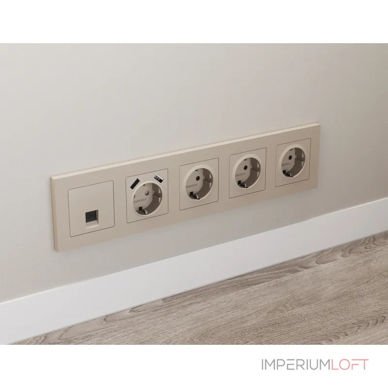 Комплект механизма компьютерной розетки RJ-45 (8P8C) CAT6A экранированной с автоматической защитной шторкой Ambrella Volt MA MA372005 Комплект механизма компьютерной розетки RJ-45 (8P8C) CAT6A экранированной с автоматической защитной шторкой Ambrella Volt MA MA372005