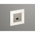 Комплект механизма компьютерной розетки RJ-45 (8P8C) CAT6A экранированной с автоматической защитной шторкой Ambrella Volt MA MA372005