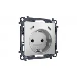 Комплект механизма электрической розетки 2USB С+C 20W (быстрая зарядка) с/з на винтовых зажимах 16A-250V Ambrella Volt MA MA410510