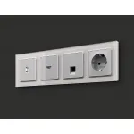 Комплект механизма TV розетки SAT 5-2400MHz 3.5dB Ambrella Volt MA MA413050