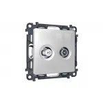 Комплект механизма розетки TV оконечной + SAT 5-862MHz 3.5dB/950-2150MHz 3.5dB Ambrella Volt MA MA413310