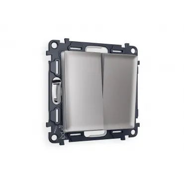 Комплект механизма 2-клавишного перекрестного выключателя 10A-250V Ambrella Volt MA MA503030 Комплект механизма 2-клавишного перекрестного выключателя 10A-250V Ambrella Volt MA MA503030