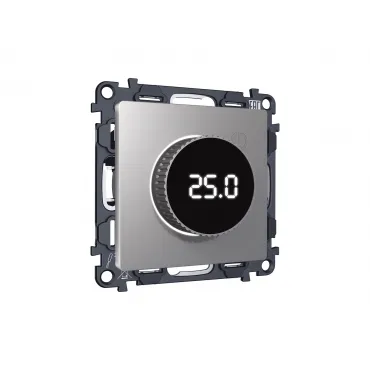 Комплект механизма терморегулятора с цифровым дисплеем с подсветкой и датчиком для теплого пола 16A-250V Ambrella Volt MA MA505810