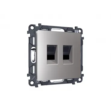 Комплект механизма компьютерной двойной розетки Ambrella Volt MA MA512110 Комплект механизма компьютерной двойной розетки Ambrella Volt MA MA512110