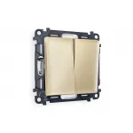 Комплект механизм 2-клавишного перекрестного выключателя 10A-250V Ambrella Volt MA MA603030 от ImperiumLoft