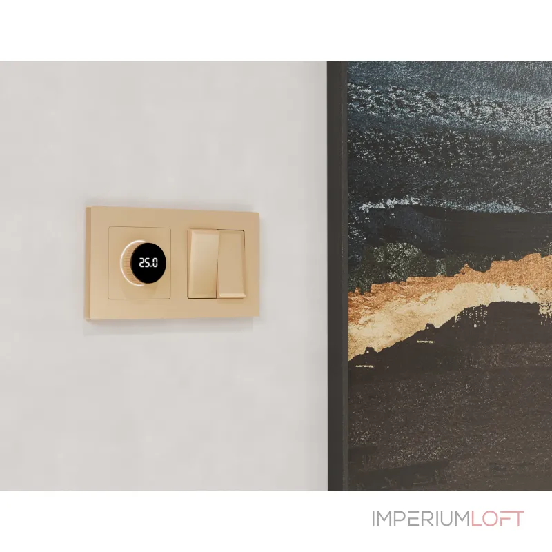 Комплект механизм 2-клавишного перекрестного выключателя 10A-250V Ambrella Volt MA MA603030 от ImperiumLoft