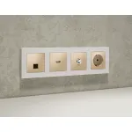 Комплект механизма TV розетки SAT 5-2400MHz 3.5dB Ambrella Volt MA MA613050