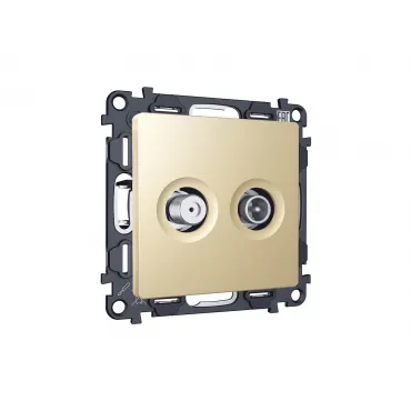 Комплект механизма розетки TV оконечной + SAT 5-862MHz 3.5dB/950-2150MHz 3.5dB Ambrella Volt MA MA613310