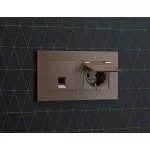 Комплект механизма компьютерной розетки Ambrella Volt MA MA642005 от ImperiumLoft