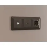 Комплект механизма TV розетки SAT 5-2400MHz 3.5dB Ambrella Volt MA MA643050 от ImperiumLoft