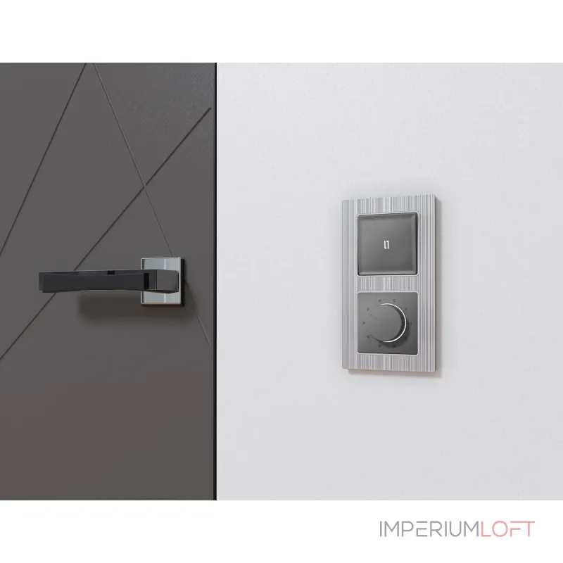 Комплект механизма терморегулятора с датчиком для теплого пола с подсветкой 16A-250V Ambrella Volt MA MA655710 от ImperiumLoft