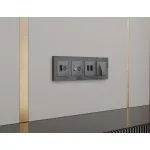 Комплект механизма розетки компьютерной + TV оконечной RJ-45 (8P8C) CAT6/50-870 MHz 1dB с автоматической защитной шторкой Ambrella Volt MA MA662510 от ImperiumLoft