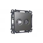 Комплект механизма розетки TV оконечной + SAT 5-862MHz 3.5dB/950-2150MHz 3.5dB Ambrella Volt MA MA663310 от ImperiumLoft