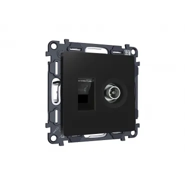 Комплект механизма розетки компьютерной + TV оконечной RJ-45 (8P8C) CAT6/50-870 MHz 1dB с автоматической защитной шторкой Ambrella Volt MA MA812510 Комплект механизма розетки компьютерной + TV оконечной RJ-45 (8P8C) CAT6/50-870 MHz 1dB с автоматической защитной шторкой Ambrella Volt MA MA812510