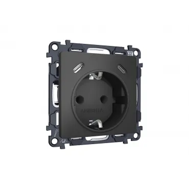 Комплект механизма электрической розетки 2USB С+C 20W (быстрая зарядка) с/з на винтовых зажимах 16A-250V Ambrella Volt MA MA910510 Комплект механизма электрической розетки 2USB С+C 20W (быстрая зарядка) с/з на винтовых зажимах 16A-250V Ambrella Volt MA MA910510