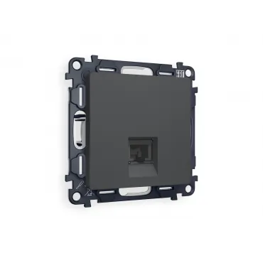 Комплект механизма компьютерной розетки RJ-45 (8P8C) CAT6A экранированной с автоматической защитной шторкой Ambrella Volt MA MA912005 Комплект механизма компьютерной розетки RJ-45 (8P8C) CAT6A экранированной с автоматической защитной шторкой Ambrella Volt MA MA912005