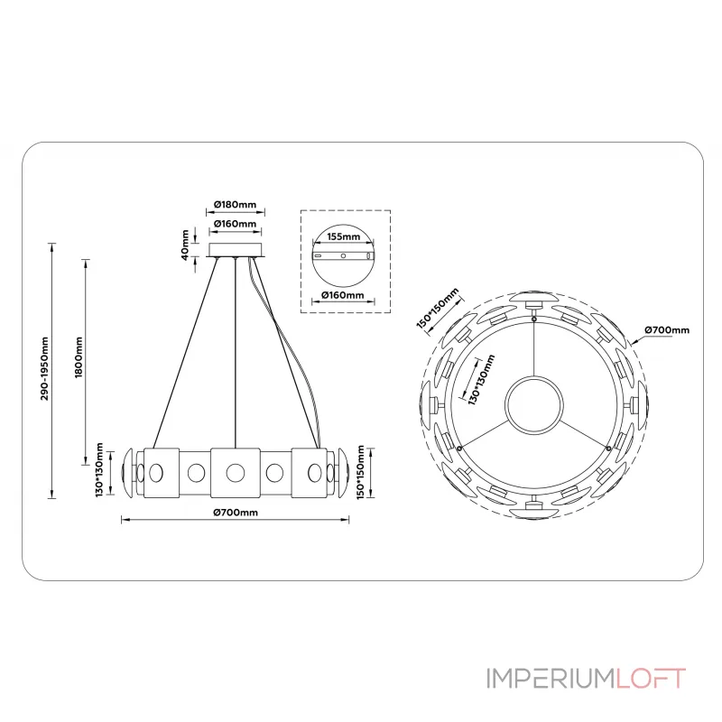 Подвесная люстра Ambrella HIGH LIGHT LH31027 Подвесная люстра Ambrella HIGH LIGHT LH31027