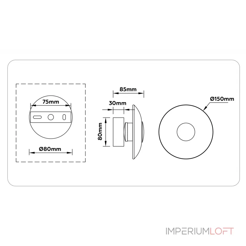 Светильник настенный Ambrella HIGH LIGHT LH31035 от ImperiumLoft Светильник настенный Ambrella HIGH LIGHT LH31035 от ImperiumLoft