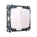 Комплект механизма 2-клавишного перекрестного выключателя 10A-250V Ambrella Volt QUANT OMEGA MO203030 от ImperiumLoft