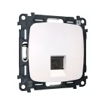 Комплект механизма компьютерной розетки RJ-45 (8P8C) CAT6A экранированной с автоматической защитной шторкой Ambrella Volt QUANT OMEGA MO212005 от ImperiumLoft