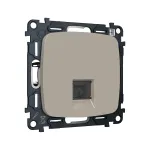 Комплект механизма компьютерной розетки RJ-45 (8P8C) CAT6A экранированной с автоматической защитной шторкой Ambrella Volt MO MO372005