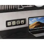 Комплект механизма компьютерной розетки RJ-45 (8P8C) CAT6A экранированной с автоматической защитной шторкой Ambrella Volt MO MO372005