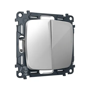 Комплект механизма 2-клавишного перекрестного выключателя 10A-250V Ambrella Volt MO MO403030