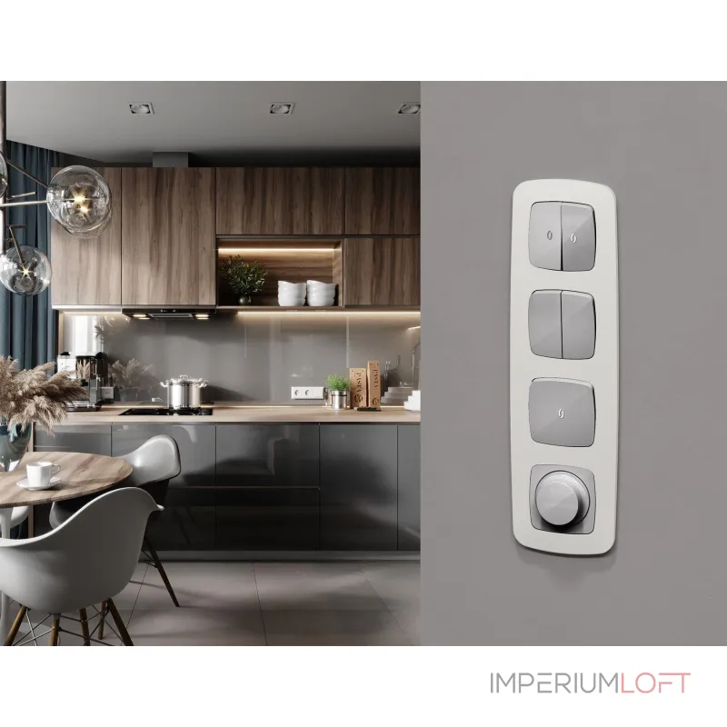 Комплект механизма 2-клавишного перекрестного выключателя 10A-250V Ambrella Volt MO MO403030