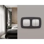 Комплект механизма 2-клавишного перекрестного выключателя 10A-250V Ambrella Volt MO MO403030