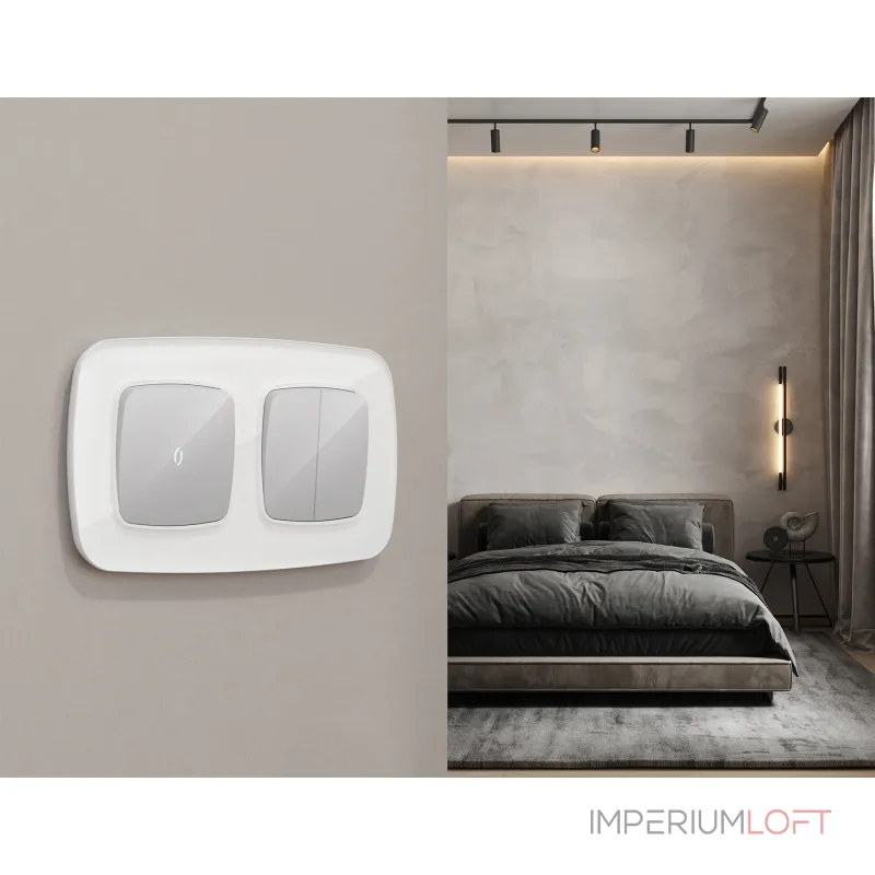 Комплект механизма 2-клавишного перекрестного выключателя 10A-250V Ambrella Volt MO MO403030