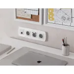 Комплект механизма компьютерной розетки RJ-45 (8P8C) CAT6A экранированной с автоматической защитной шторкой Ambrella Volt MO MO412005