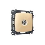 Комплект механизма TV розетки оконечной экранированной 5-1000MHz 3dB Ambrella Volt MO MO613005