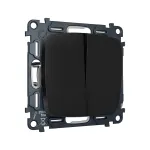 Комплект механизма 2-клавишного перекрестного выключателя 10A-250V Ambrella Volt QUANT OMEGA MO803030 от ImperiumLoft