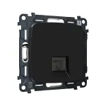 Комплект механизма компьютерной розетки RJ-45 (8P8C) CAT6A экранированной с автоматической защитной шторкой Ambrella Volt MO MO812005