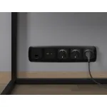 Комплект механизма компьютерной розетки RJ-45 (8P8C) CAT6A экранированной с автоматической защитной шторкой Ambrella Volt MO MO812005